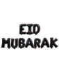 Banderole "Eid Mubarak" noire