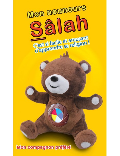 Mon nounours Salah : C'est si facile et amusant d'apprendre sa religion ! (version sans les yeux)