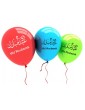 Pack de 10 ballons multicolores "Aid Moubarak"