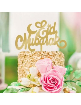 Topper Gâteau "Eid Mubarak"