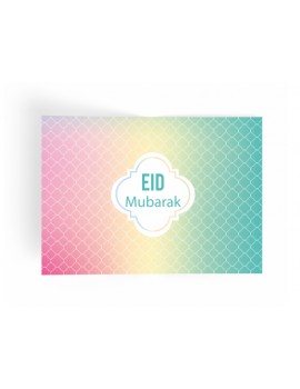 Lot de 6 sets de table "Eid muabarak" pastel