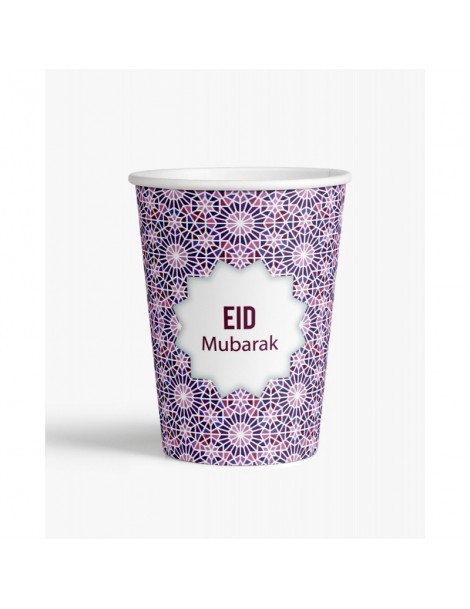 Lot de 6 verres "Eid Mubarak"