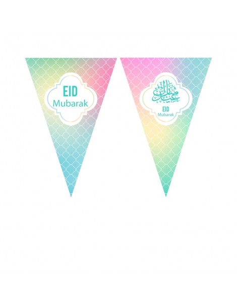 Grande banderolle "Eid Mubarak" Pastel