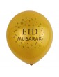 Lot de 10 ballons "Eid Mubarak" Or